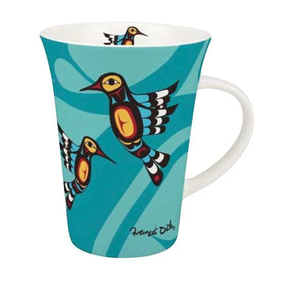 Humming Bird Porcelain Mug