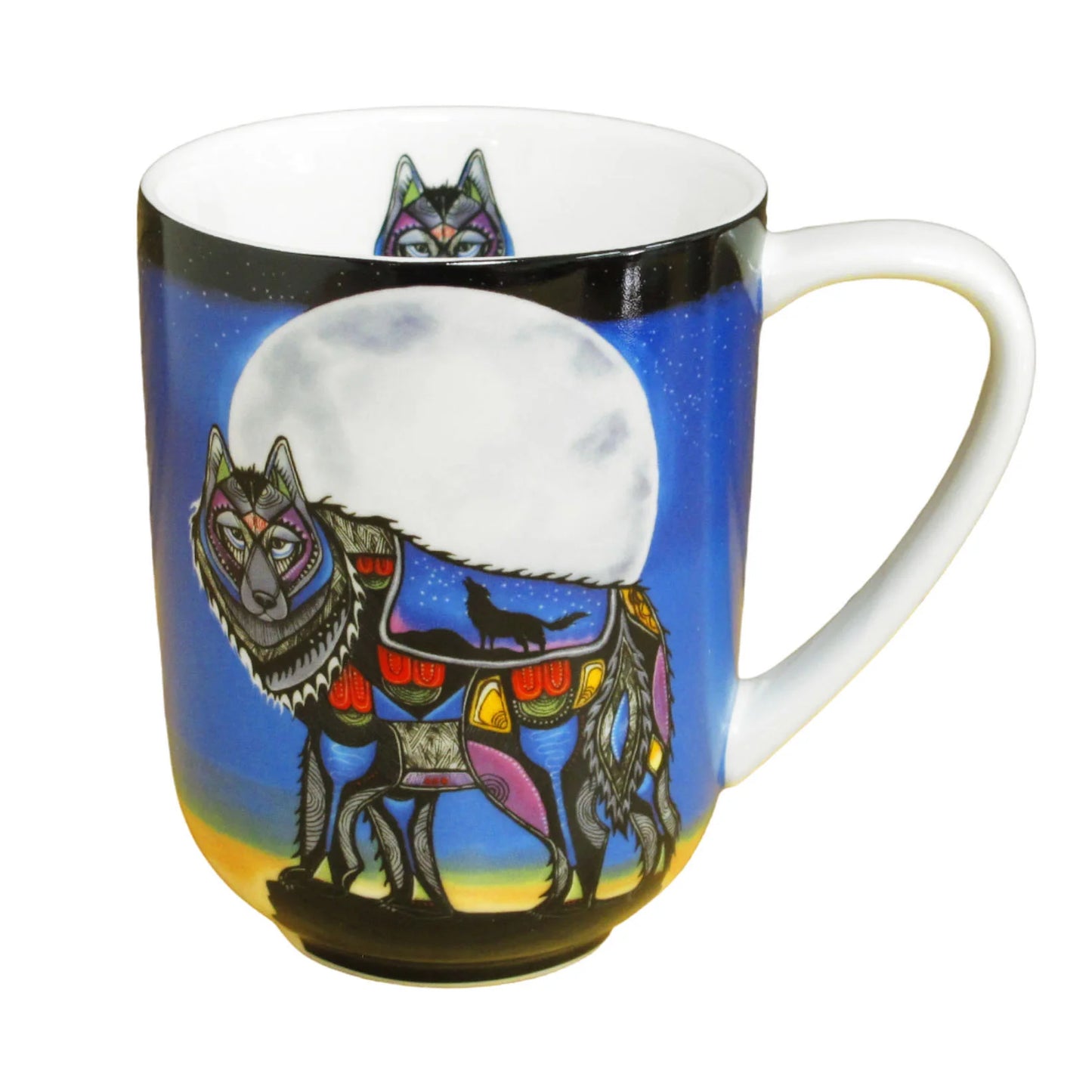 Wolf Porcelain Mug